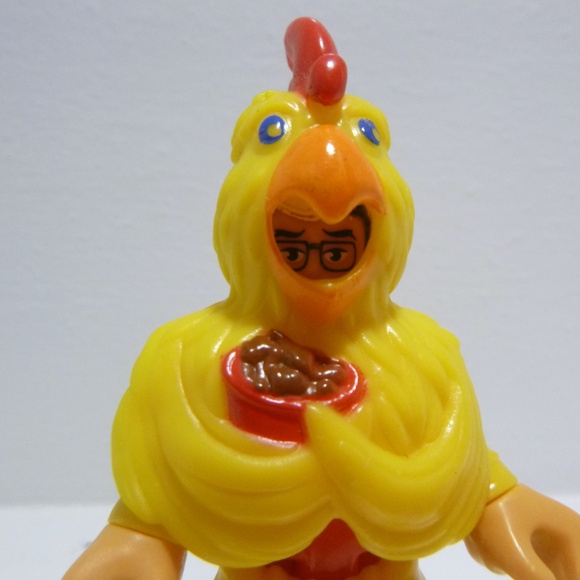 IMAGINEX  FIGURE FAST FOOD GUY w/CHICKEN OUTFIT PERFECT STOCKING STUFFER - Picture 4 of 15